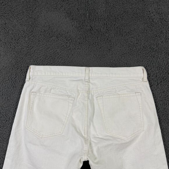 J Crew Jeans Mens 33x32 White 484 Slim Fit Selvedge Denim Button Fly - Picture 13 of 16